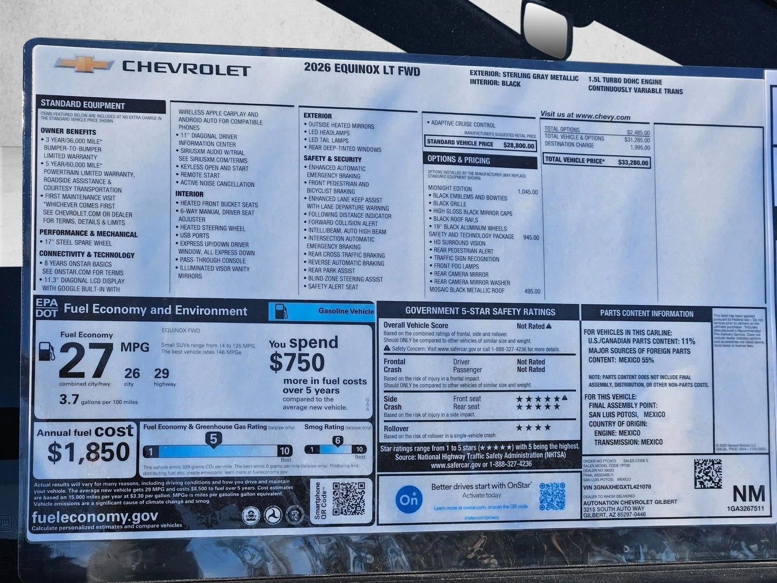 2026 Chevrolet Equinox LT