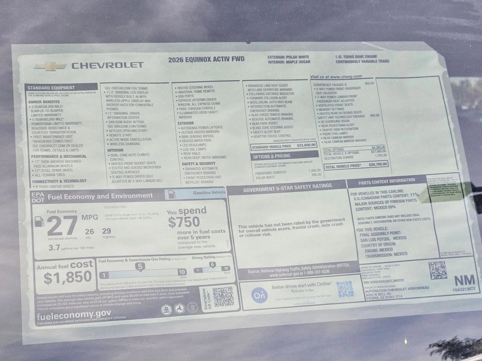 2026 Chevrolet Equinox ACTIV