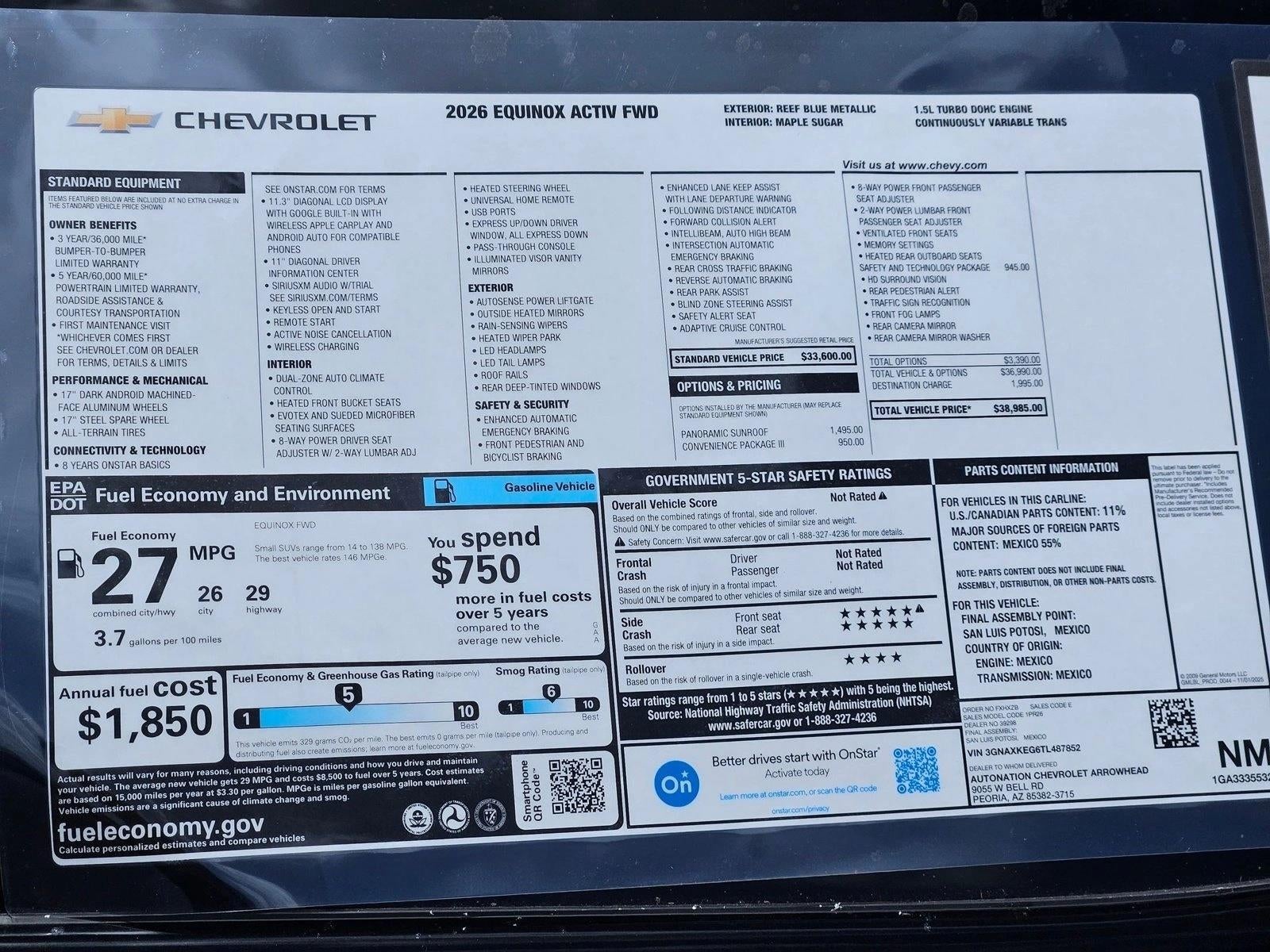2026 Chevrolet Equinox ACTIV