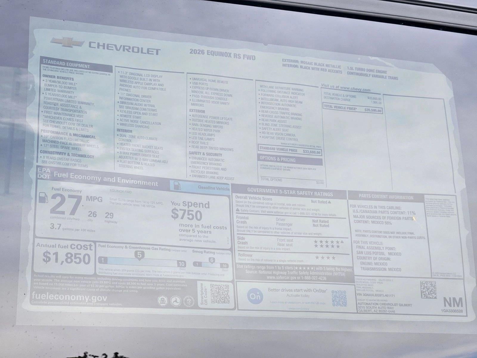 2026 Chevrolet Equinox RS