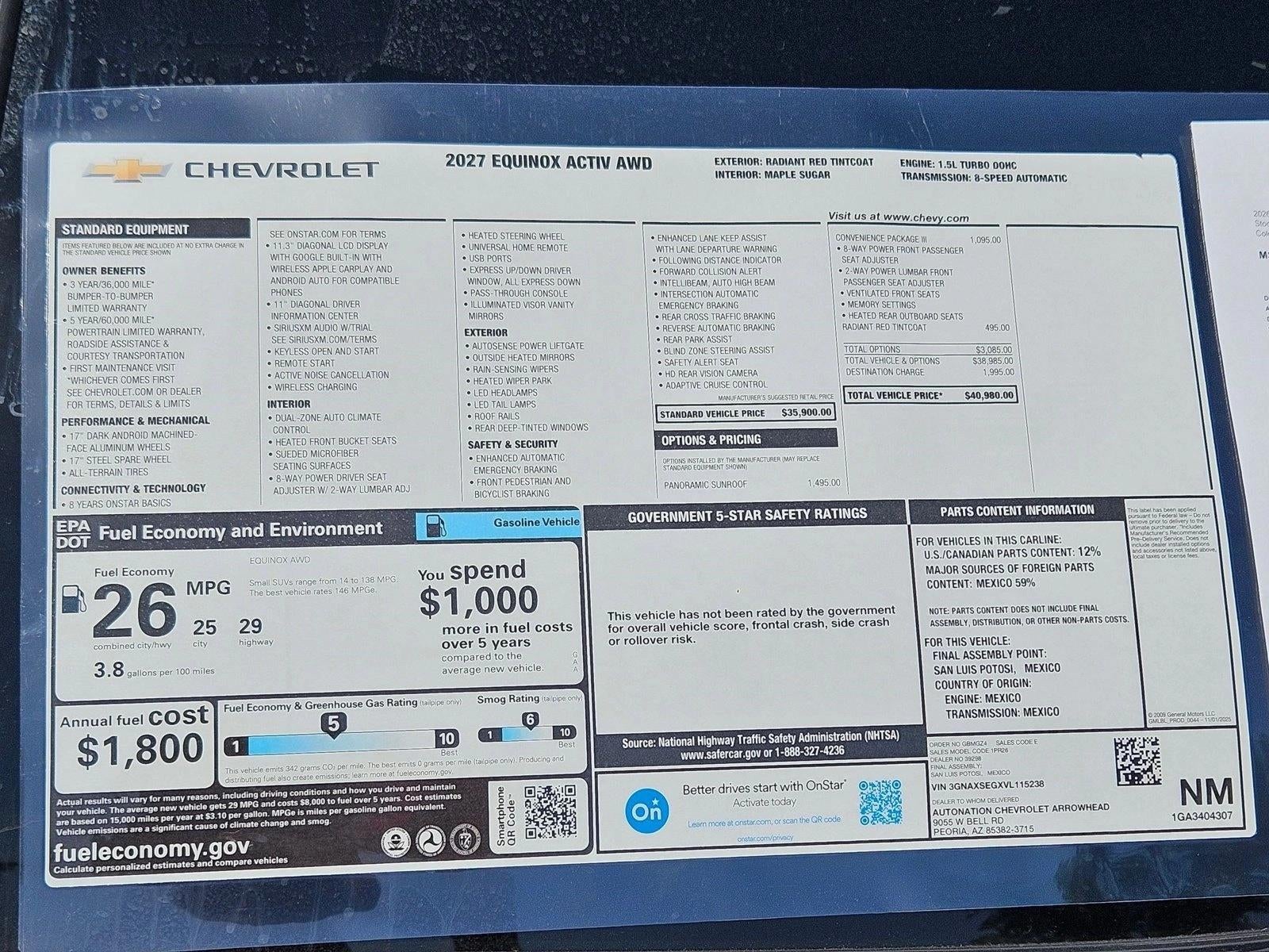 2027 Chevrolet Equinox ACTIV