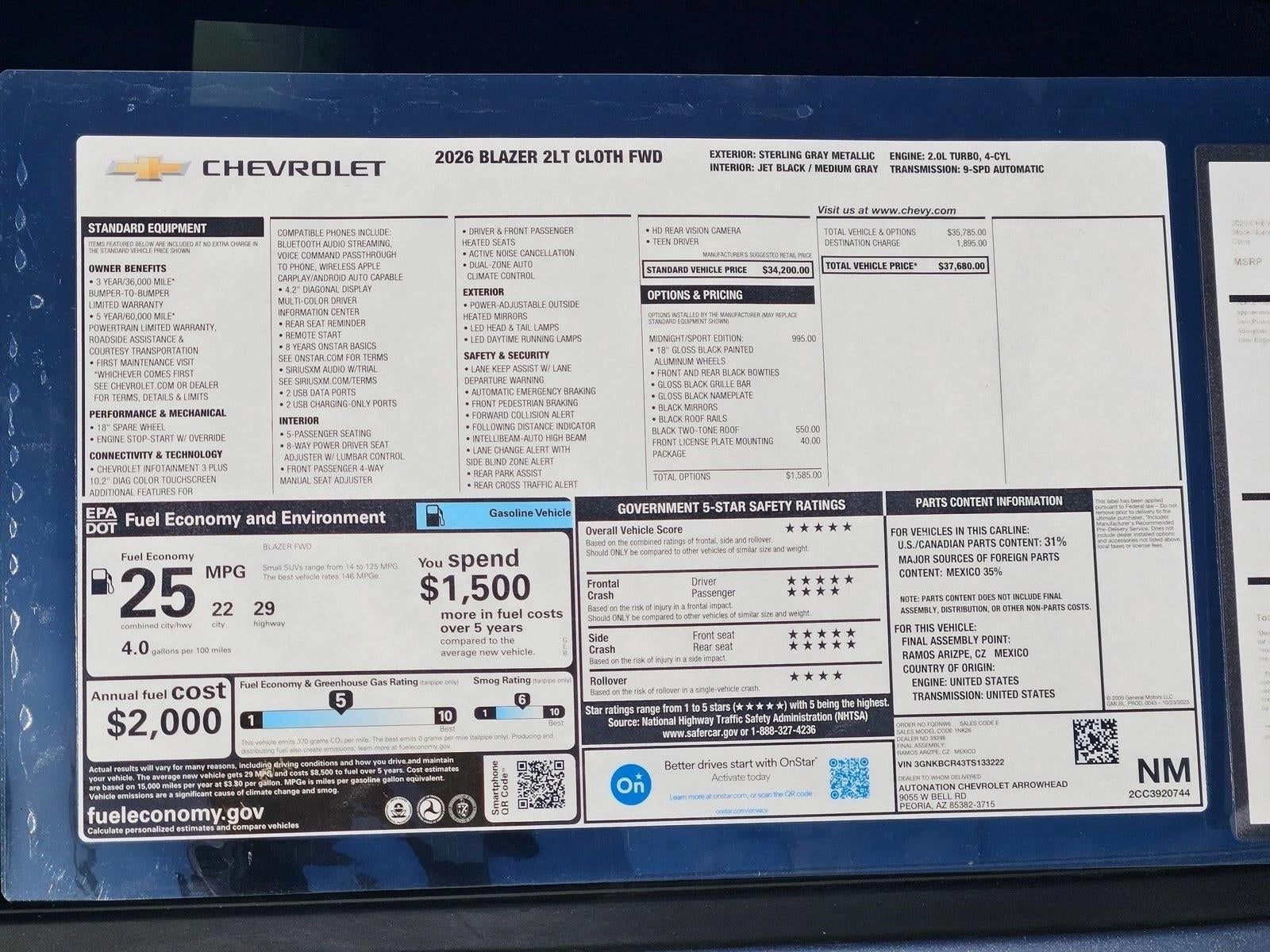 2026 Chevrolet Blazer 2LT