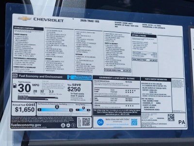 2026 Chevrolet Trax 1RS