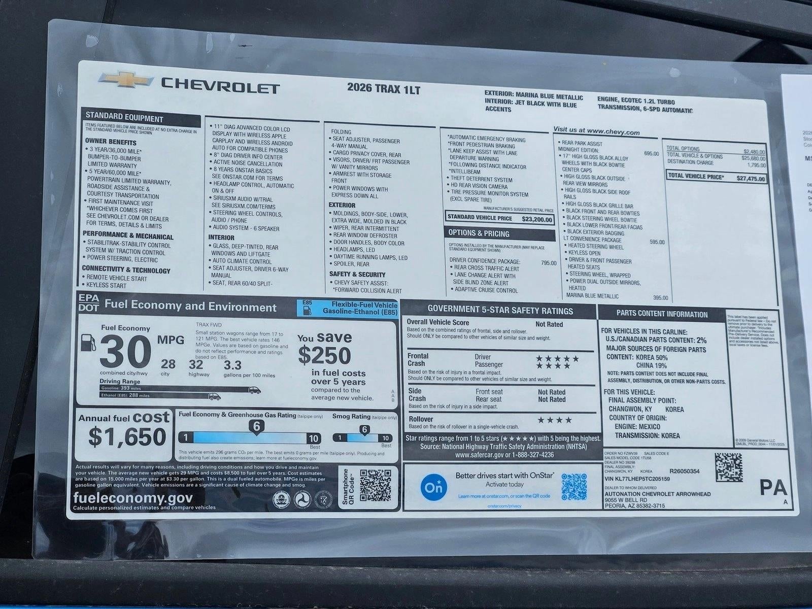 2026 Chevrolet Trax LT
