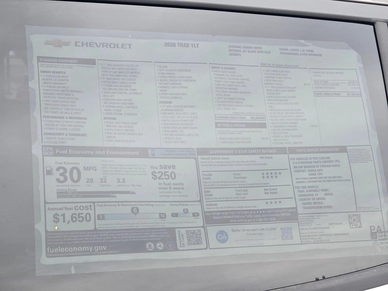 2026 Chevrolet Trax LT