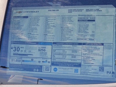 2026 Chevrolet Trax 2RS