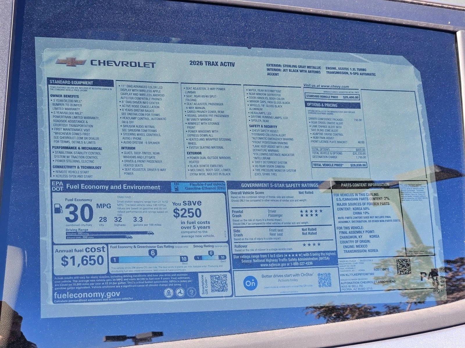 2026 Chevrolet Trax ACTIV