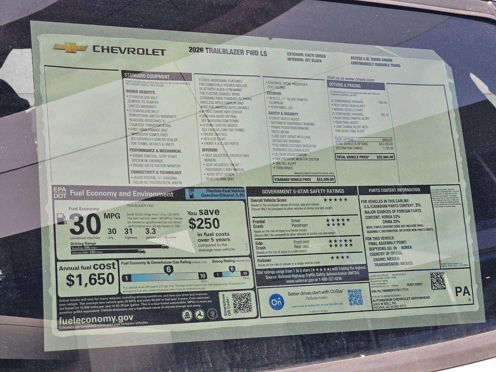 2026 Chevrolet Trailblazer LS