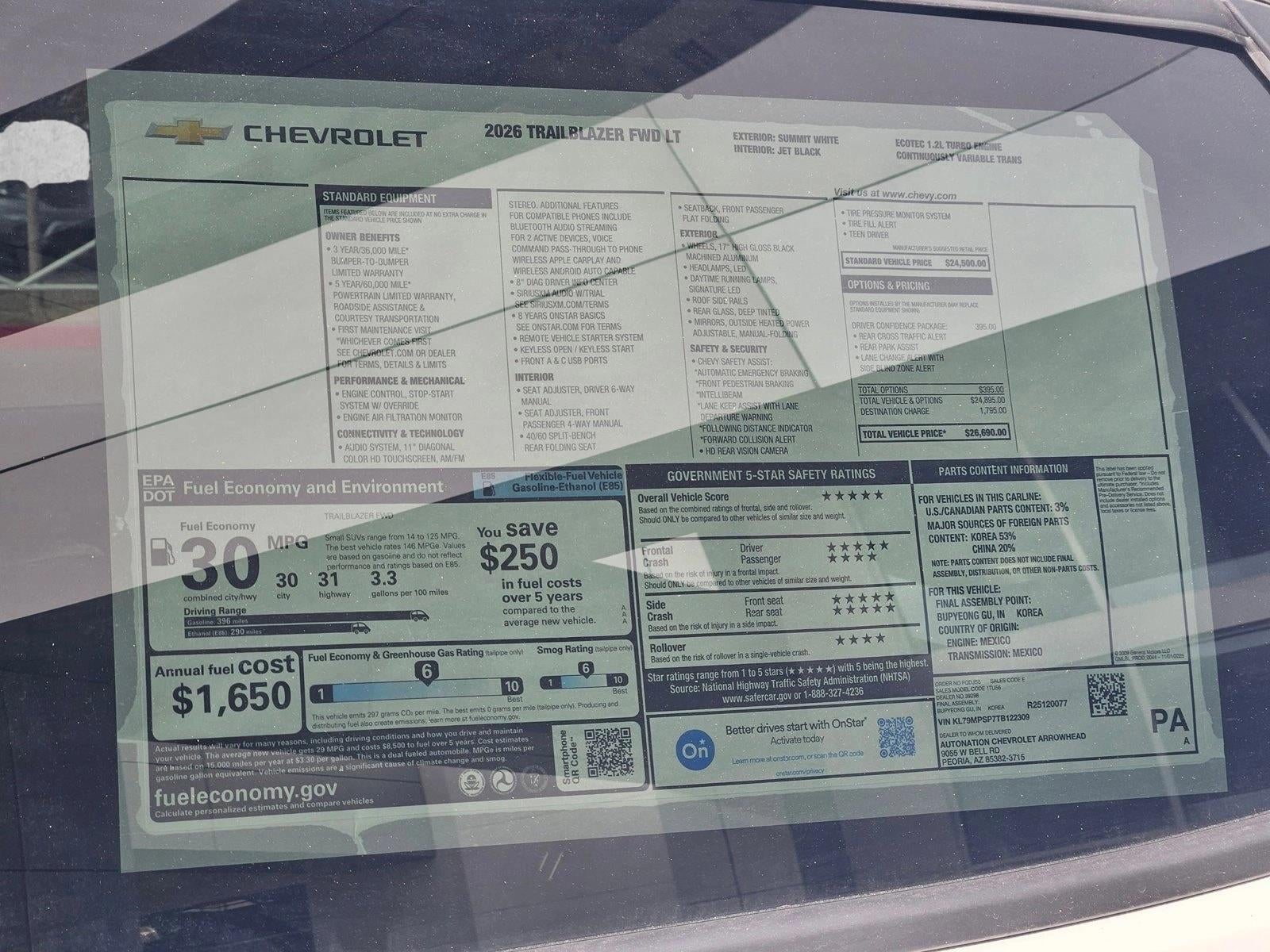 2026 Chevrolet Trailblazer LT