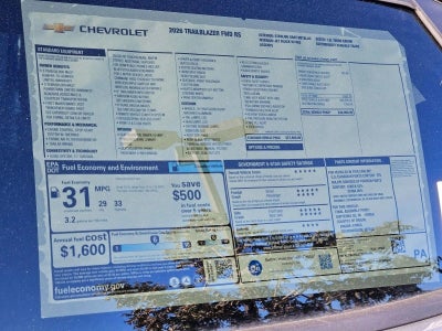 2026 Chevrolet Trailblazer RS