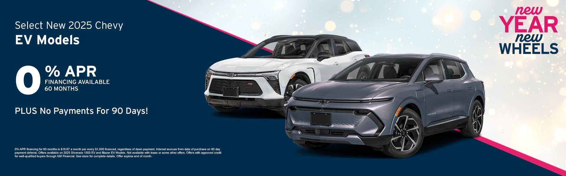 Select New 2025 Chevrolet EV Models